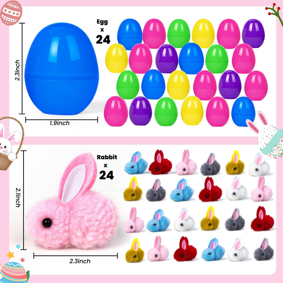 HIKISS Easter eggs serve as party favors and classroom rewards.