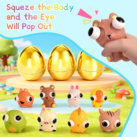 HIKISS soft squeeze toys with popping eyes for calm, engaging hands-on play.