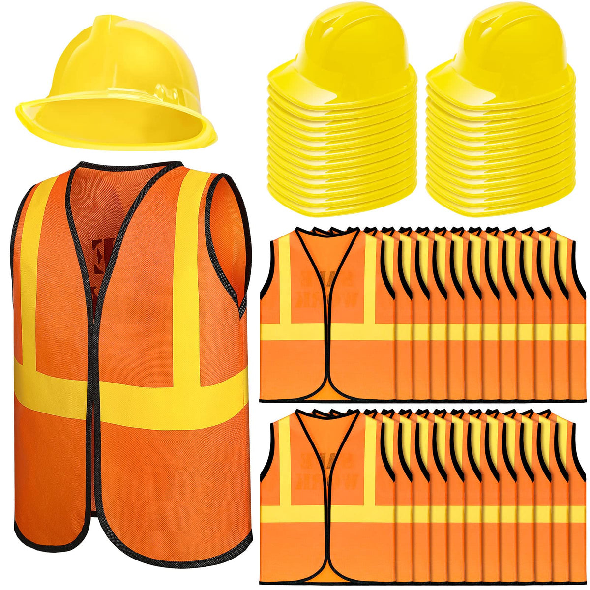 Hillban kids construction hats for quick dress-up and safe play.