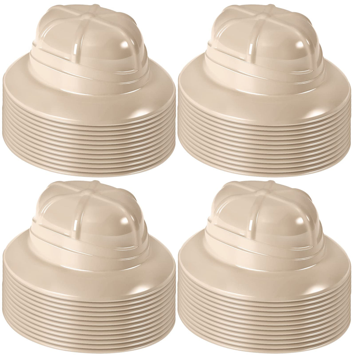 Hillban safari hats 48-piece pack for kids, ideal for group party fun