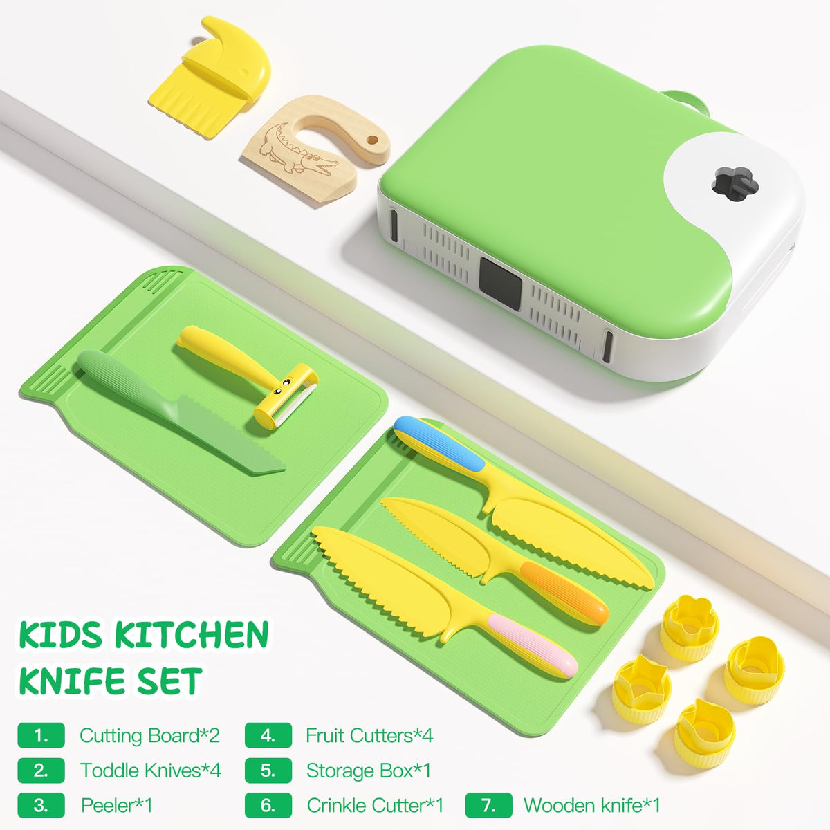 Hilsoeet sandwich cutters help create fun lunch themed scenes.