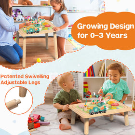 Himold activity table flower toy adds colorful sensory engagement.