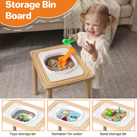 Himold activity table rotating gear demonstrates motion and cause-and-effect.