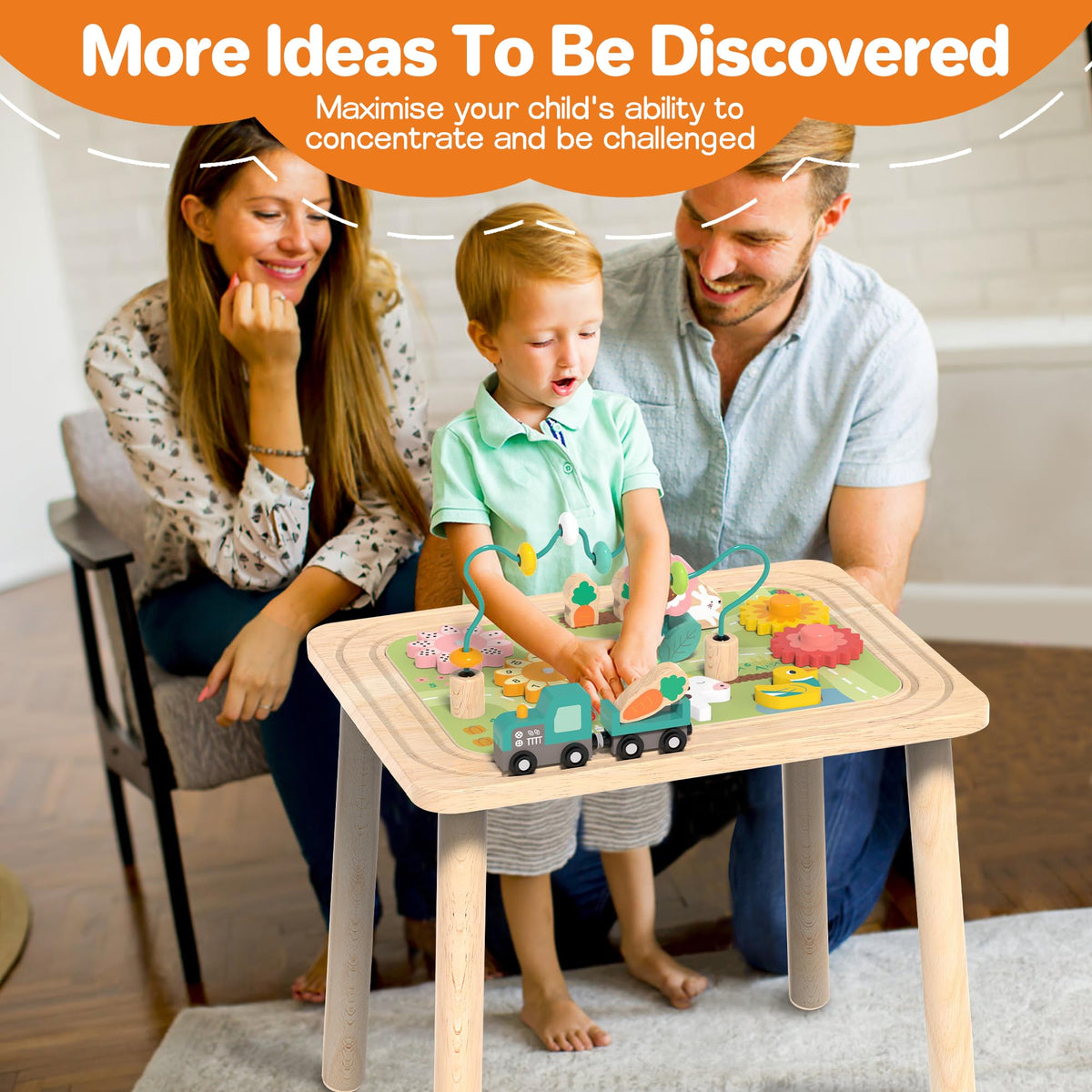Himold activity table sand and water storage for messy-sensory play.