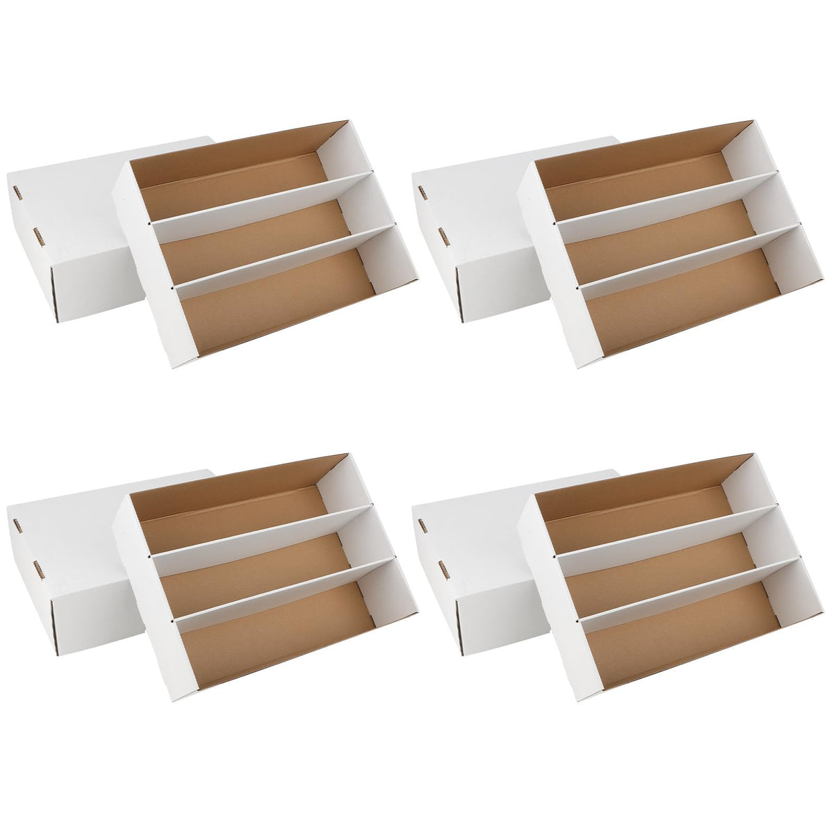 HIMOMO 4-pack storage box assembled for quick access and card protection.