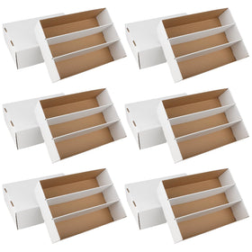HIMOMO 6-pack storage box assembly with three sorting compartments
