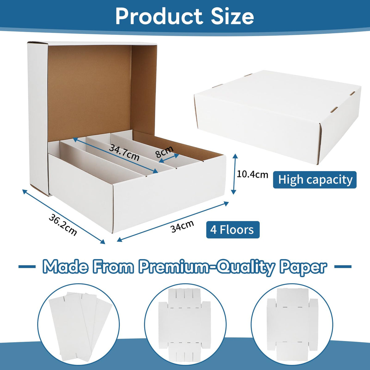 HIMOMO storage box compartments closeup highlights four sections for organization