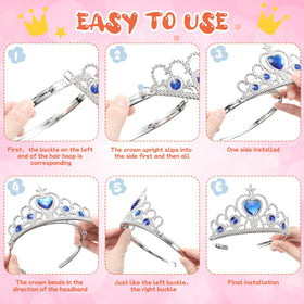 Hinly ten color schemes crowns to match outfits and themes
