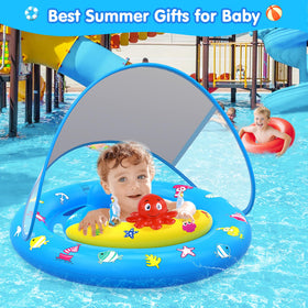 Hinzer float includes dual air chambers for stability in water.