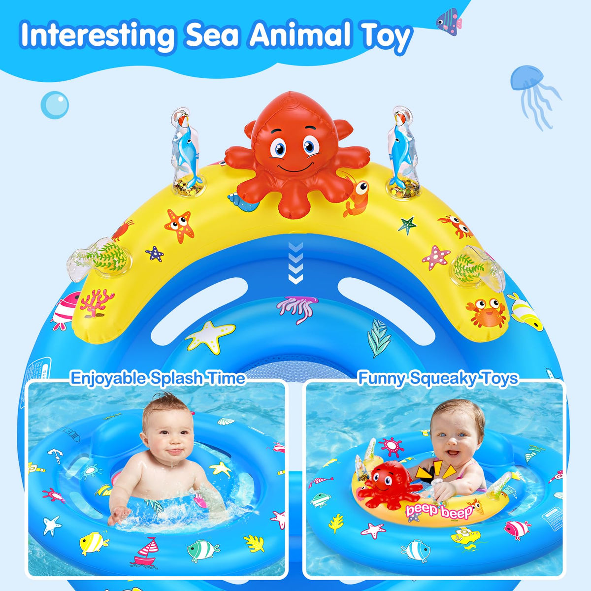 Hinzer float has breathable mesh sides for visibility and interaction.