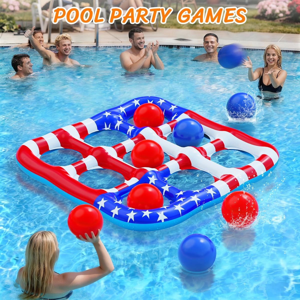 Hinzer ten inflatable balls for interactive toss play