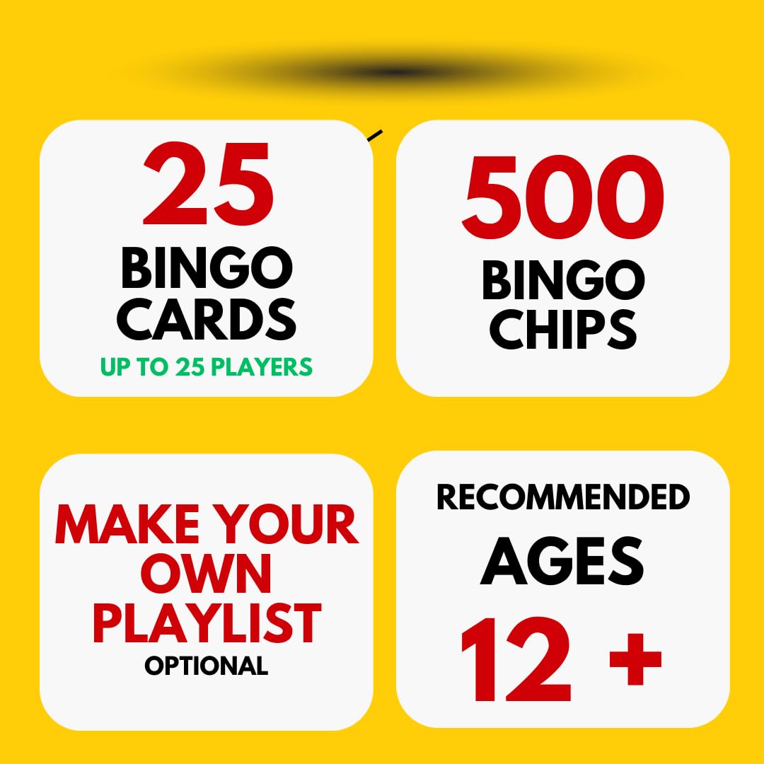 Hip Hop Bingo chips enable easy scoring during game nights