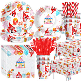 HIPVVILD Circus 9-inch plate for festive meals and easy cleanup.