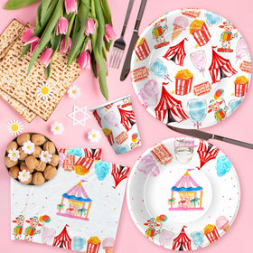 HIPVVILD Circus tablecloth for a vibrant party backdrop.