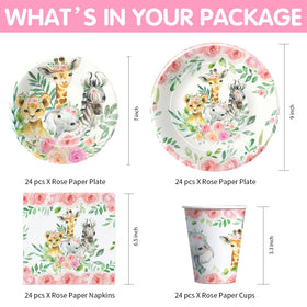 HIPVVILD jungle safari cup for on-theme celebrations and easy cleanup