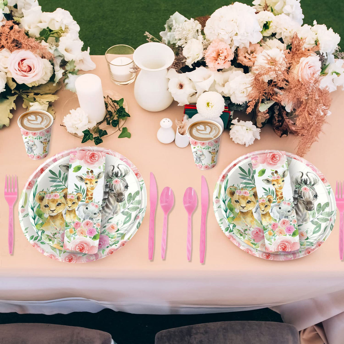 HIPVVILD animal-themed table cover to protect surfaces and complete the jungle look
