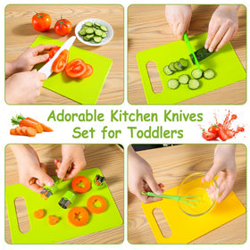 Hirger cutting boards for kids enable safe hands on practice