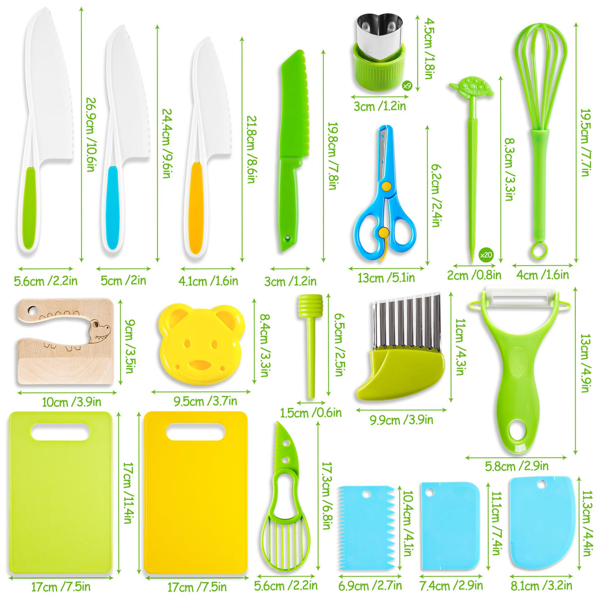 Hirger wooden knife for kids shows non slip design