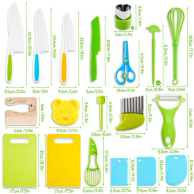 Hirger wooden knife for kids shows non slip design