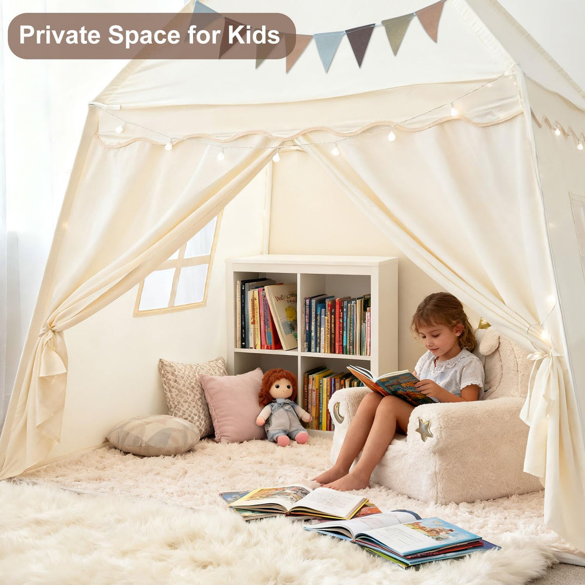 Hiromeco breathable fabric and sturdy frame endure active play.