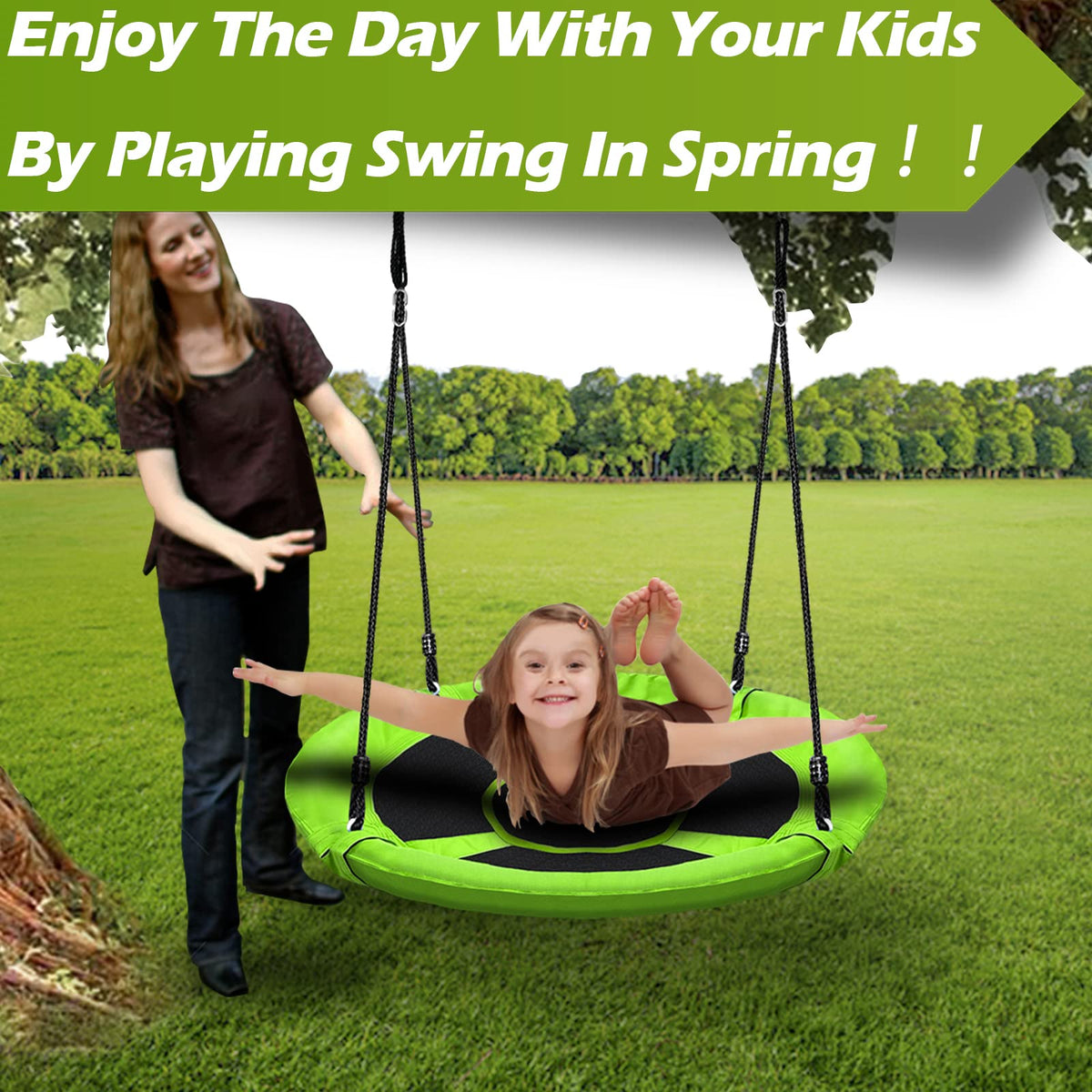 Hisecome swing accessories with locking hook to hang securely