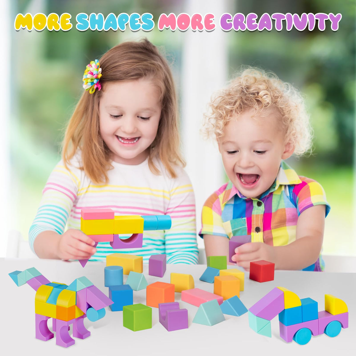 Hisine open-ended blocks inspire solo or group creativity