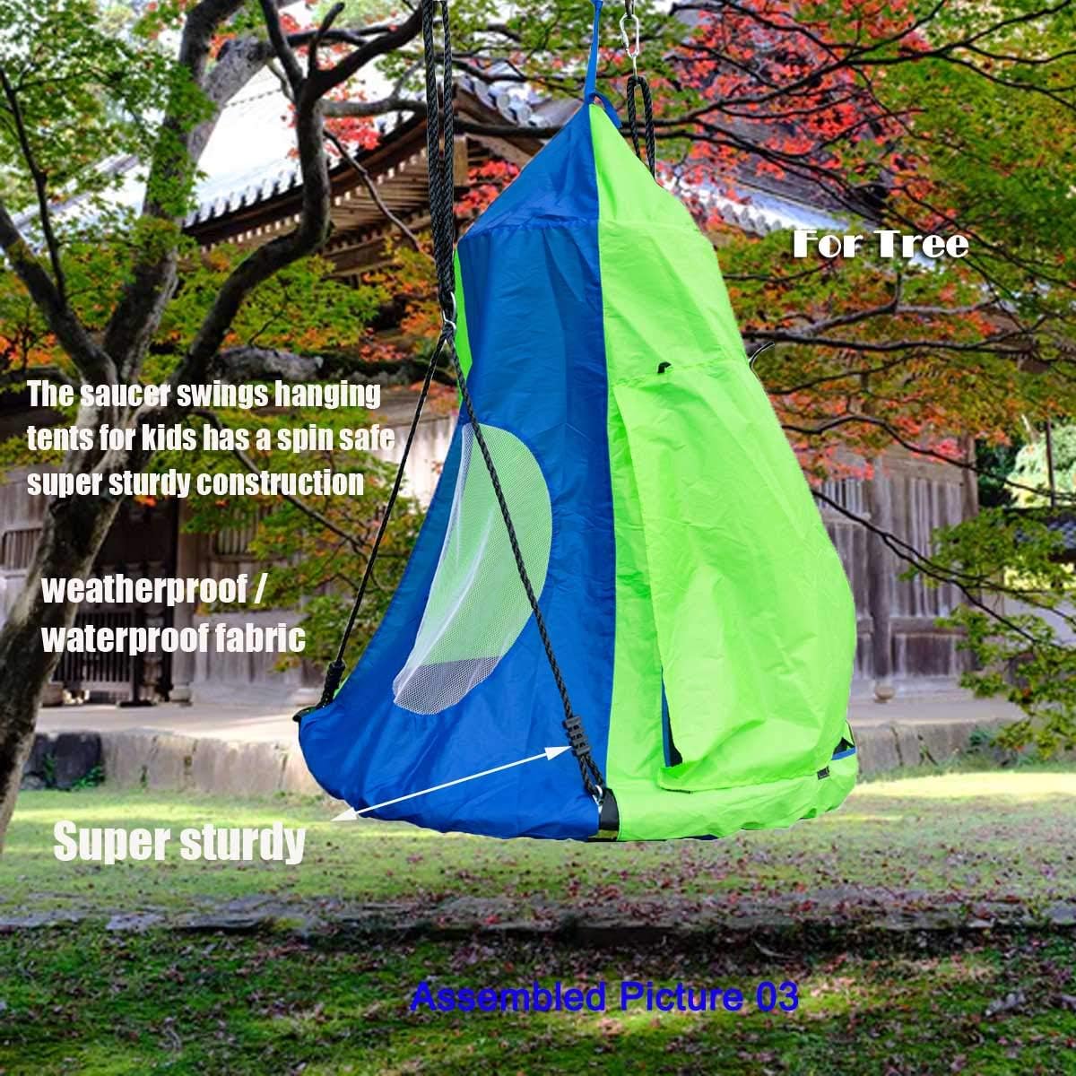 HI SUYI Hanging Swing Tent Compact Fold for simple storage