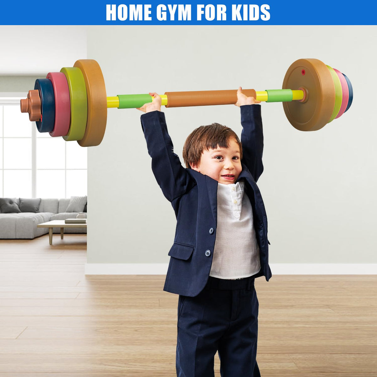Hitish adjustable weight plates for the kids set with sand or water fill