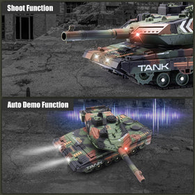Hitish RC Tank 2-4GHz remote enables reliable, interference-free control.