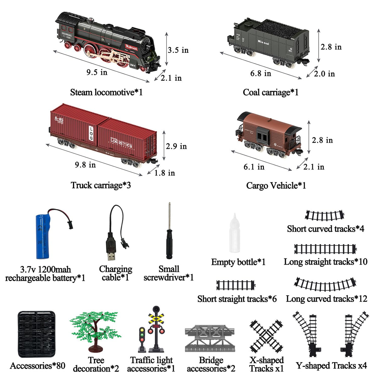 Hitish train set emits realistic smoke and sounds for immersion