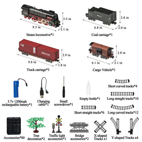 Hitish train set emits realistic smoke and sounds for immersion