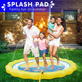 Hitop ocean splash pad outdoors supports active water play with family