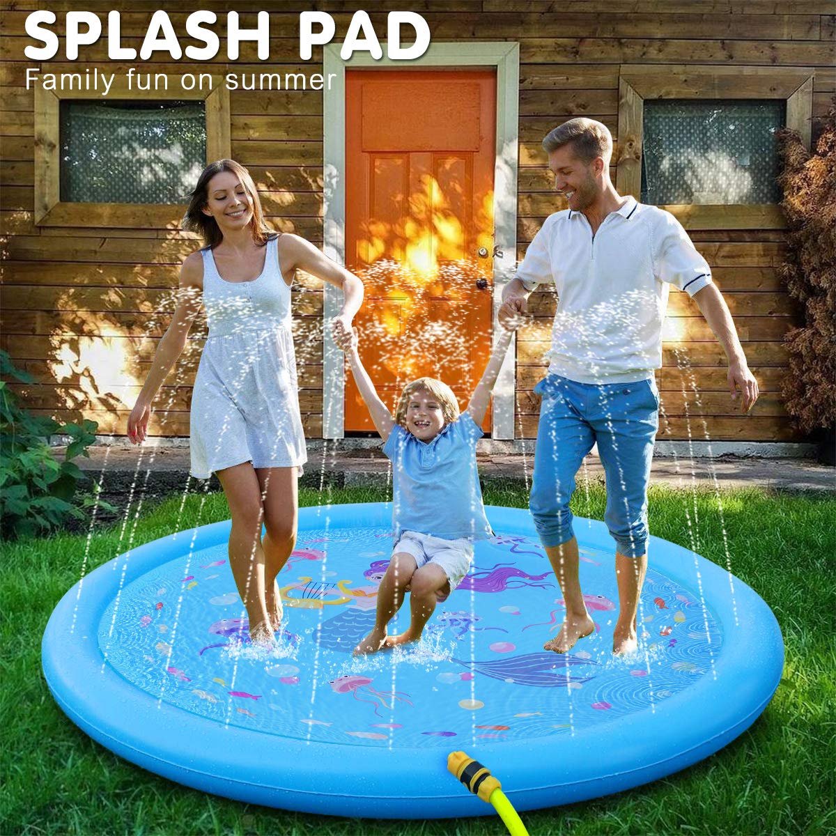 Hitop outdoor splash pad for safe, lively water fun with toddlers