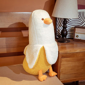 hitoshe Banana Duck Plush in bedroom decor accents