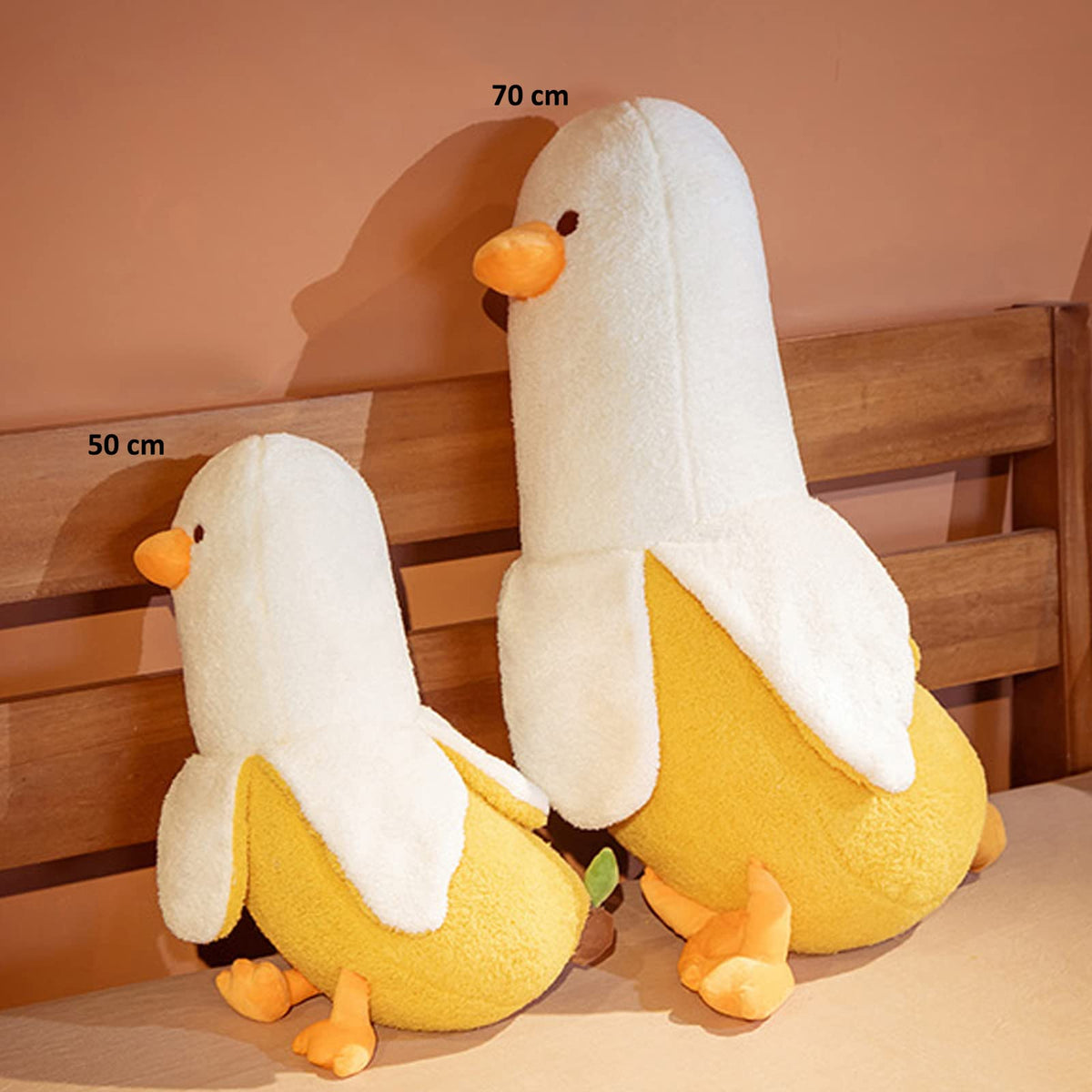 hitoshe Banana Duck Plush in kids' room for comfort