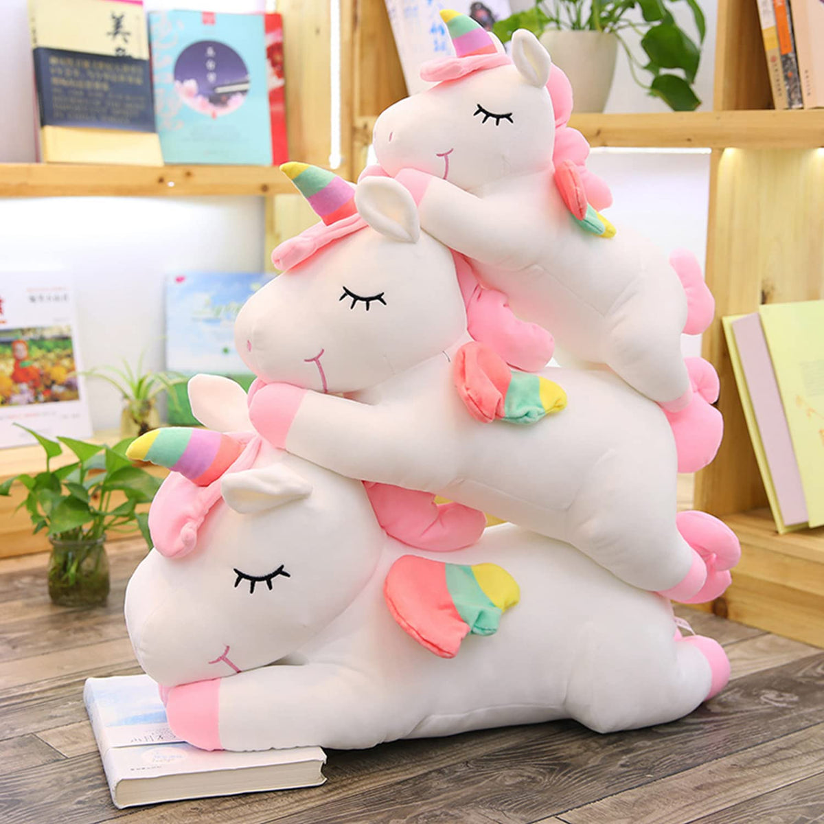 hitoshe unicorn plush rainbow tentacles spark imaginative storytelling and hugs.