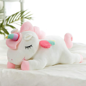 hitoshe unicorn plush rainbow wings enhance magical play and room decor.
