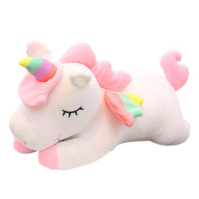 hitoshe unicorn plush with a smiling face for cozy companionship.