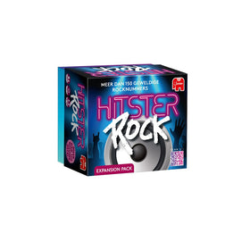 Hitster Rock extension cards spread across a table for party play.