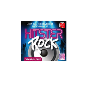 Hitster Rock extension QR scan setup showing how to cue songs via app.