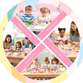 hittaty safe non-stick clay material badge emphasizes compliance and kid safety
