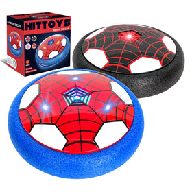 HitToys hover soccer ball with bright LED patterns for indoor play
