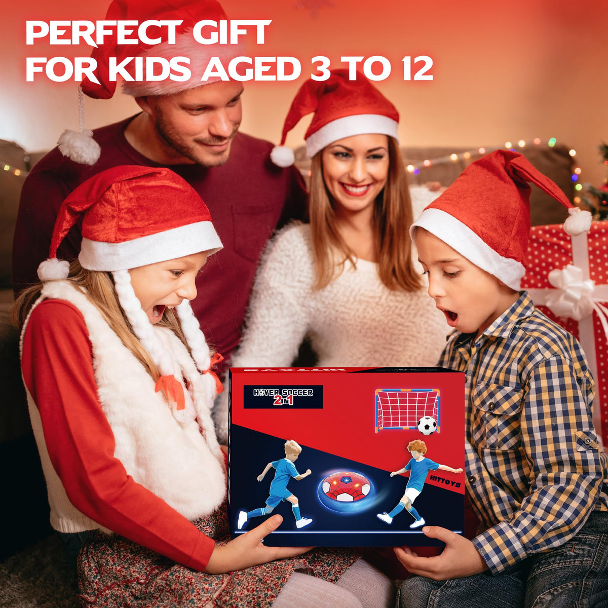 HitToys kids enjoy indoor or outdoor hover soccer sessions with HitToys.