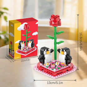 HitToys Penguin Duo figures add charming storytelling to the garden scene.