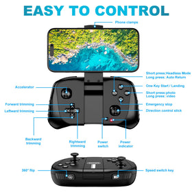 Hiturbo drone 3D flips and headless mode enhance practice