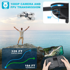 Hiturbo drone ships with two batteries for extended flying time.