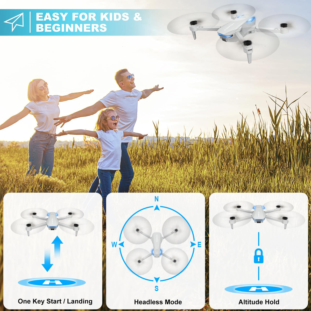 Hiturbo drone voice control and gestures enable hands free selfies