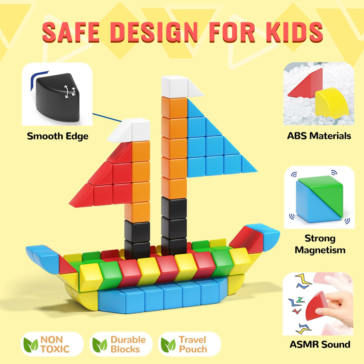 Hiwawind colorful magnetic pieces boosting visual recognition and sorting