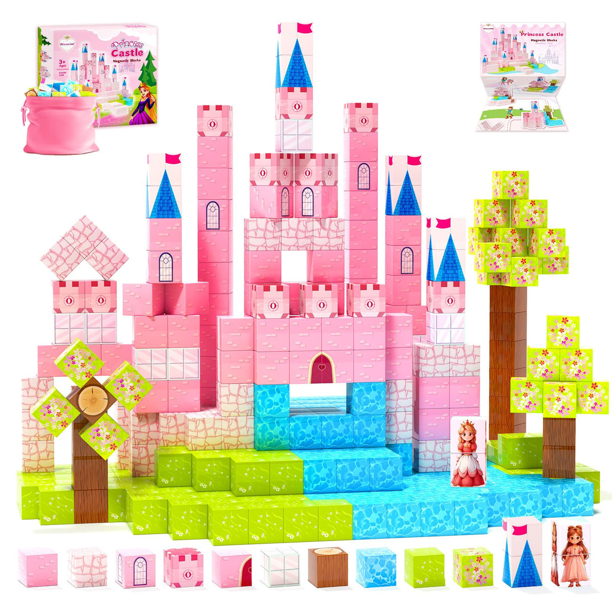 Hiwawind large blocks 1-inch castle walls for durable, imaginative construction.