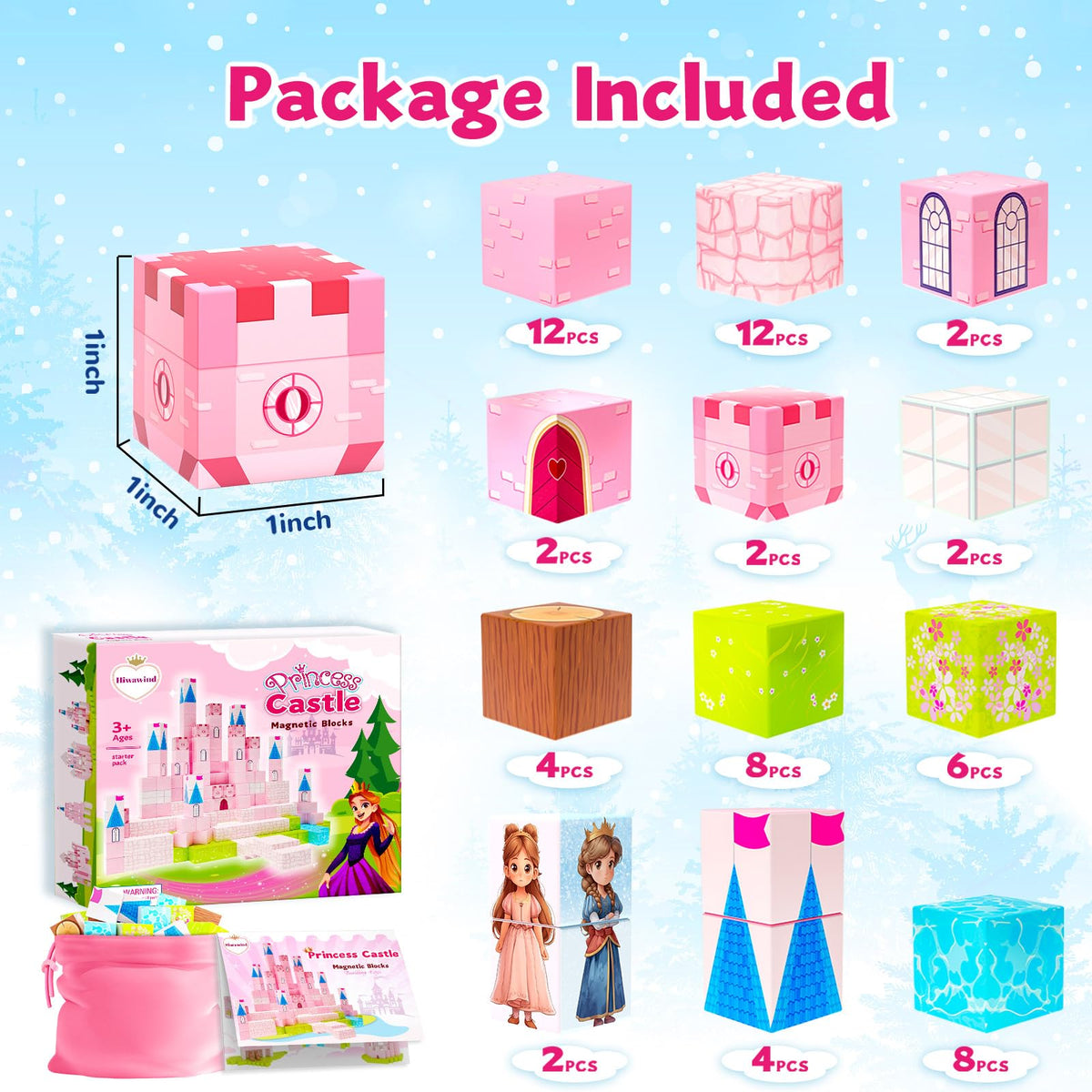 Hiwawind princess castle towers enabling tall, stable storytelling builds.